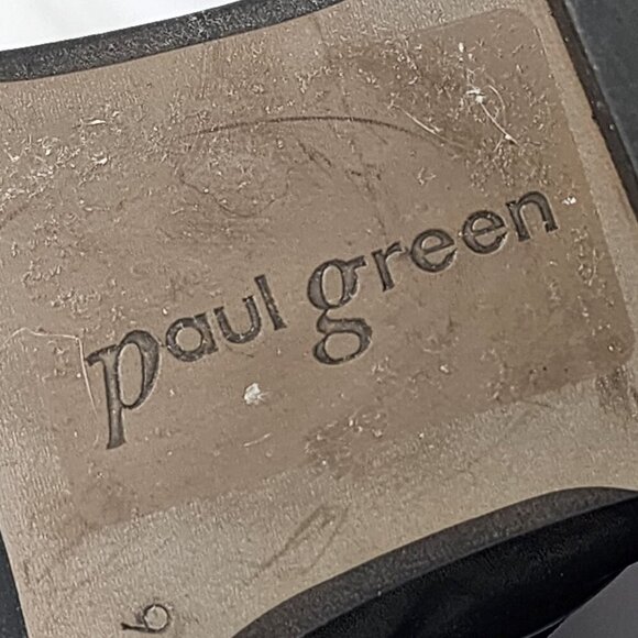 Paul Green Black Leather Ankle Boots With Side Zipper Closure US 8 - Picture 4 of 14